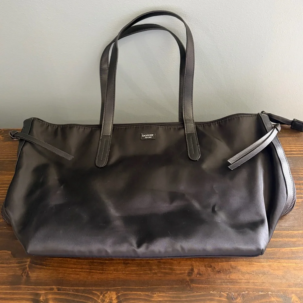 Botkier Bond Elegant Nylon Black Tote Bag